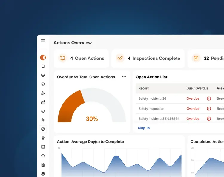 Task Management — Cority product panel
