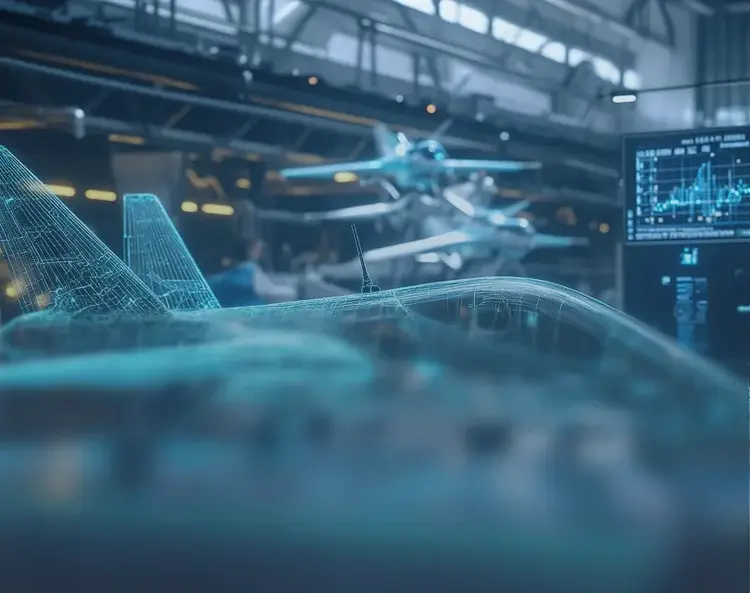 Aerospace manufacturing floor